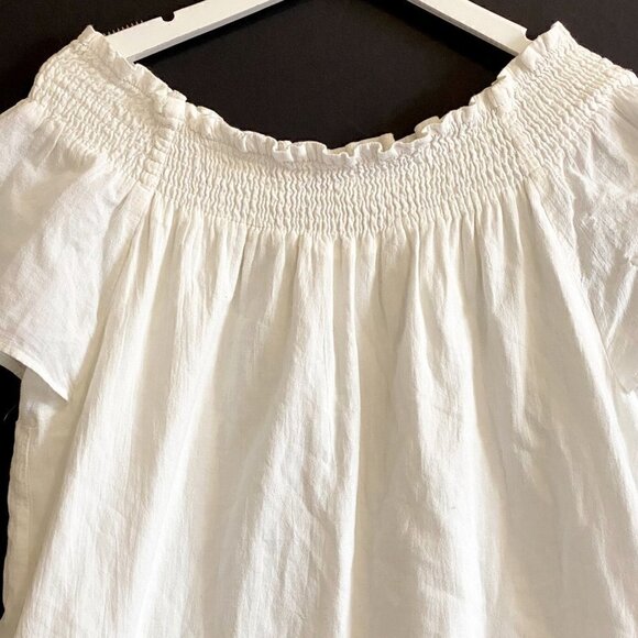 Current/Elliot Madeline' Cold Shoulder Dress, Size 2, White‎ Cotton - Picture 3 of 9
